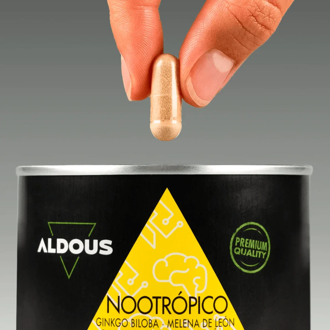 Nootrópico con Ginkgo Biloba, Melena de León, Cafeína, Bacopa, Tirosina, Teanina y Huperzia Serrata - Image 4